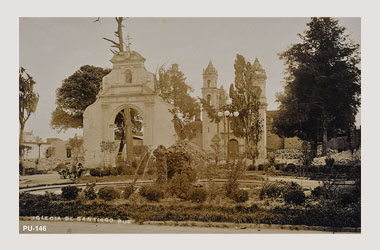 Foto - Postal Puebla, Puebla,Iglesia de Santiago,No identificada