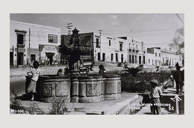 Foto - Postal Puebla, Puebla,Fuente,1920 aproximada