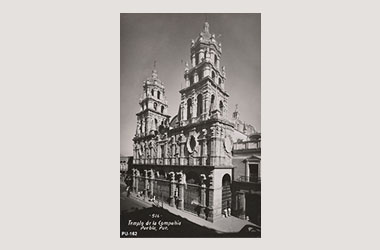 Foto - Postal Puebla, Puebla,Iglesia de La Compañía,No identificada