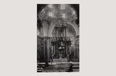 Foto - Postal Puebla, Puebla,Capilla del Rosario,No identificada