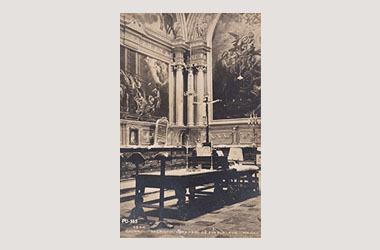 Foto - Postal Puebla, Puebla,Sacristía de la Catedral,1939 aproximada