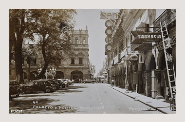 Foto - Postal Puebla, Puebla,Palacio Municipal,1950 - 1960 aproximada