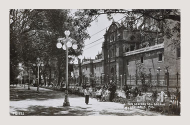 Foto - Postal Puebla, Puebla,Zócalo,1950 - 1955 aproximada