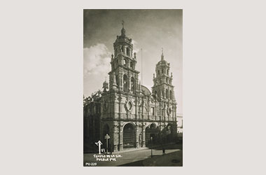 Foto - Postal Puebla, Puebla,Iglesia de la Compañía,No identificada