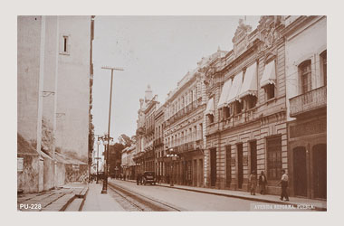 Foto - Postal Puebla, Puebla,Avenida Reforma,1923 aproximada
