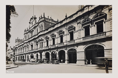 Foto - Postal Puebla, Puebla,Palacio Municipal,1920 aproximada