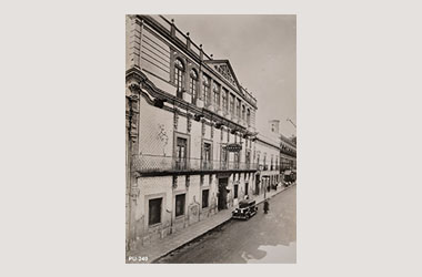 Foto - Postal Puebla, Puebla,Hotel Arronte,1930 - 1940 aproximada