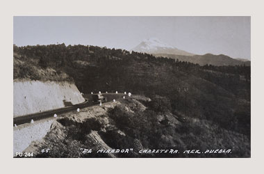 Foto - Postal Puebla, Puebla,Carretera México - Puebla,1920 aproximada