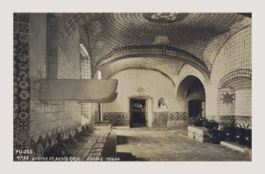 Foto - Postal Puebla, Puebla,Ex - Convento de Santa Rosa. Cocina,No identificada