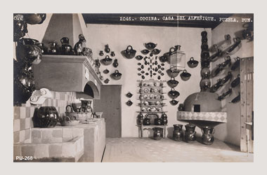 Foto - Postal Puebla, Puebla,Casa de Alfeñique. Cocina,No identificada