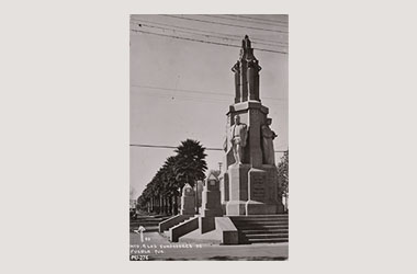 Foto - Postal Puebla, Puebla,Avenida Juárez,1940 - 1950 aproximada