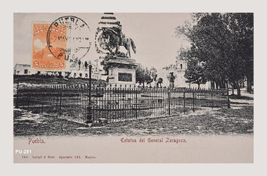 Foto - Postal Puebla, Puebla,Ciudad,1924 aproximada