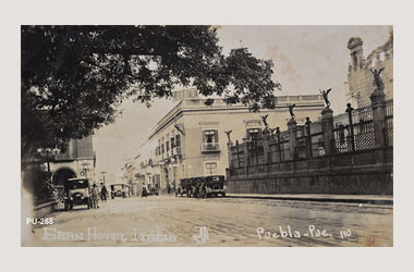 Foto - Postal Puebla, Puebla,Hotel Italia,1930 aproximada