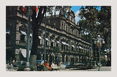 Foto - Postal Puebla, Puebla,Palacio Municipal,1970 - 1980 aproximada