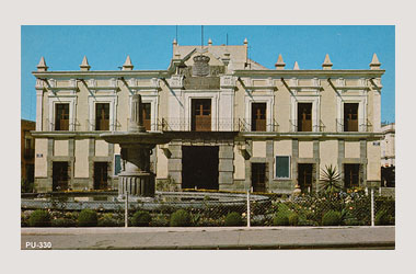 Foto - Postal Puebla, Puebla,Teatro Principal,1970 - 1980 aproximada