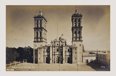 Foto - Postal Puebla, Puebla,Catedral,No identificada