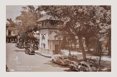 Foto - Postal Puebla, Puebla,Zócalo,1940-1950 aproximada