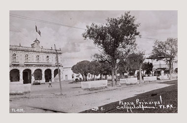 Foto - Postal Calpulalpan, Tlaxcala,Zócalo,No identificada