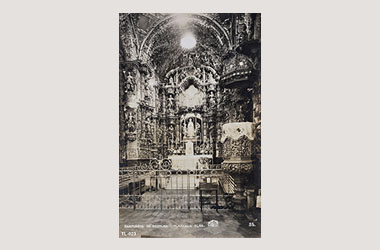 Foto - Postal Ocotlán, Tlaxcala,Iglesia de Ocotlán . Interior,No identificada