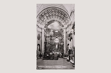 Foto - Postal Ocotlán, Tlaxcala,Iglesia,interior,No identificada