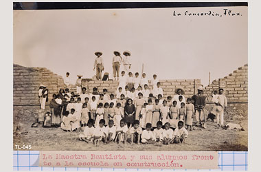 Foto - Postal La Concordia, Tlaxcala,Población,1927 exacto